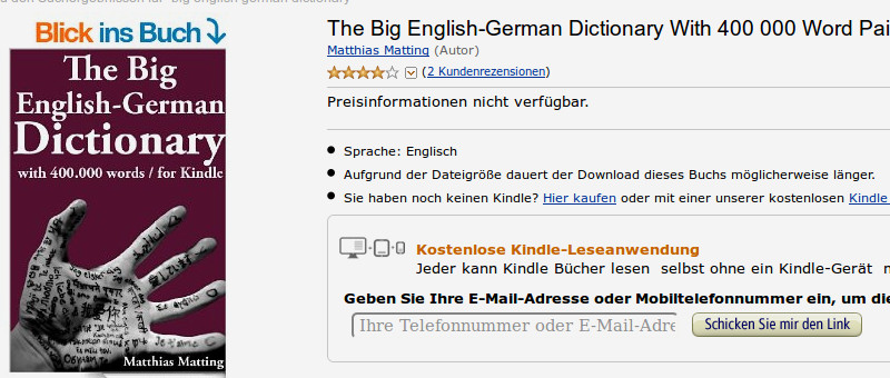 Amazon de english