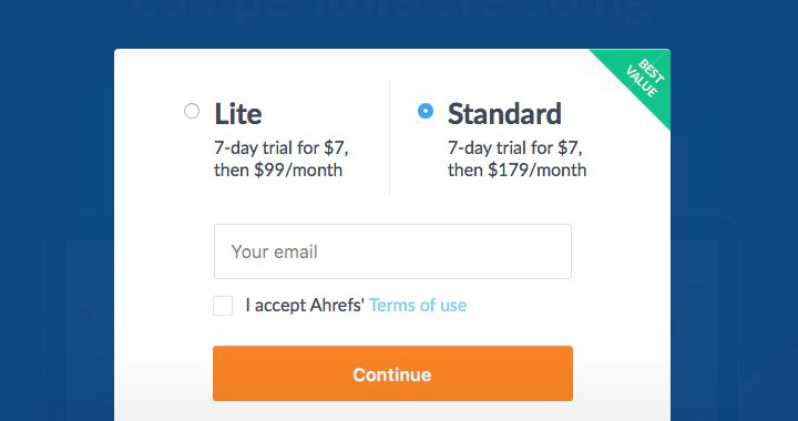 Ahrefs Trial