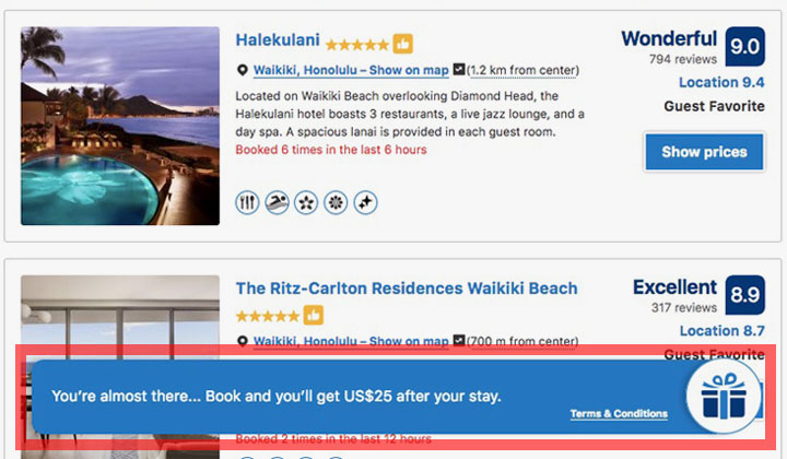 Booking.com Get US$25 After Your Stay