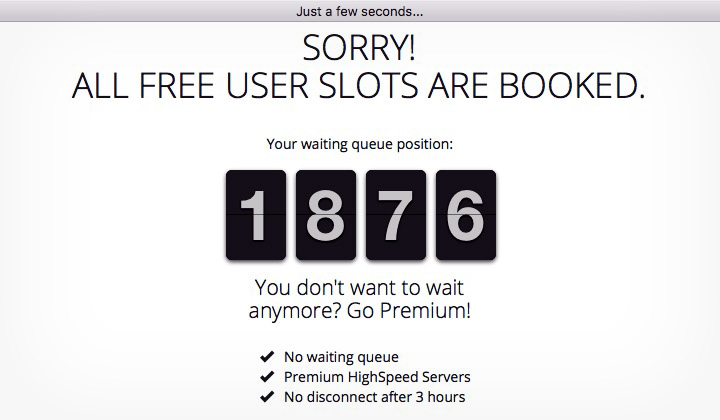 CyberGhost Free User Slots