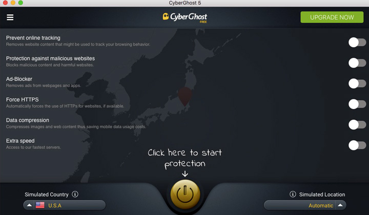 CyberGhost Free Version