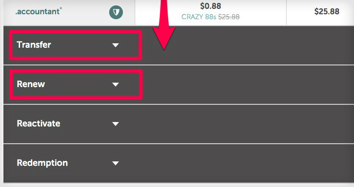 Namecheap Pricing Transfer Renew Reactivate Redemption