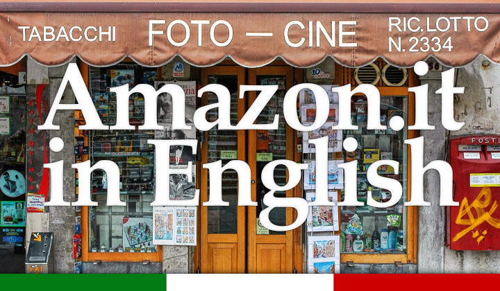 Shopping Amazon.it in English