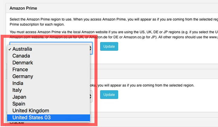 Smart DNS Proxy Amazon Prime Region