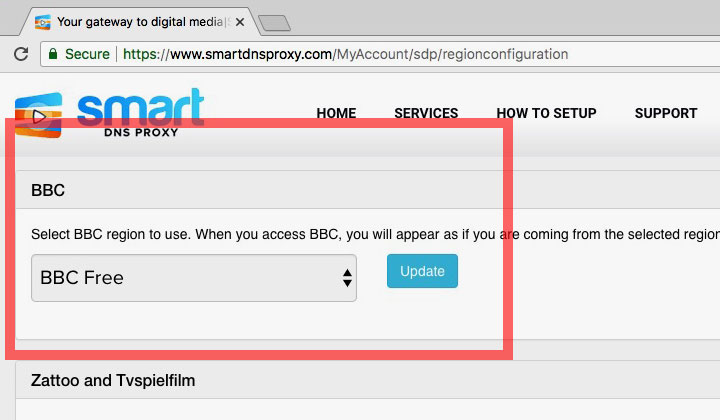 Smart DNS Proxy BBC Region