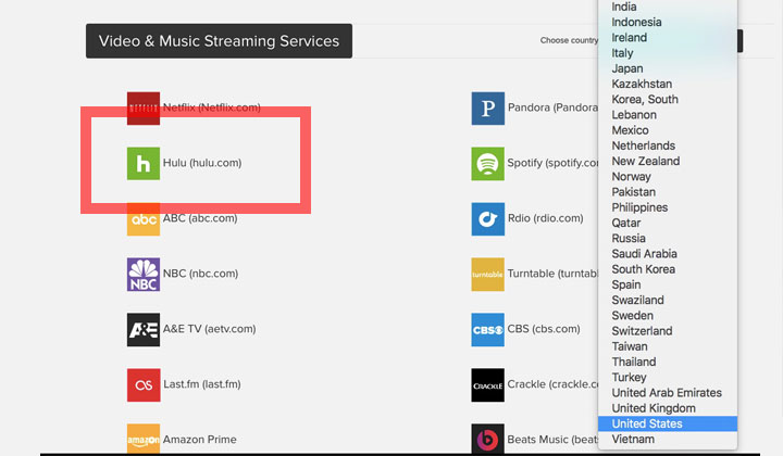 Smart DNS Proxy Hulu US Video Streaming