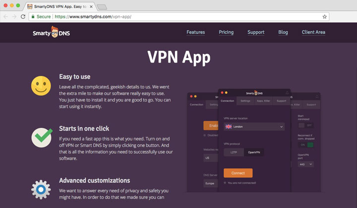 SmartyDNS VPN Smart DNS App