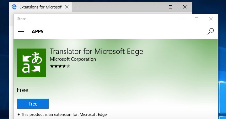 Translator for Microsoft Edge App