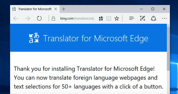 Translator for Microsoft Edge