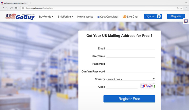 USGoBuy Register Account