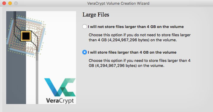 VeraCrypt Large Files Support