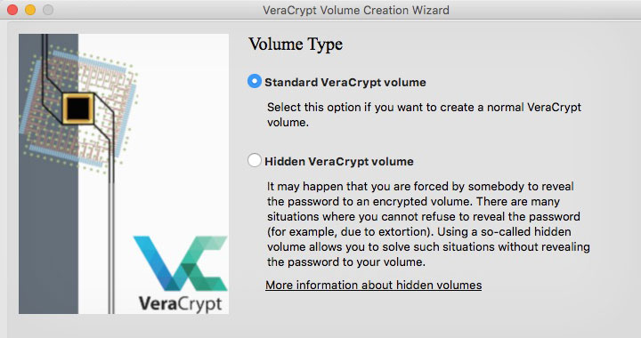 VeraCrypt Volume Type