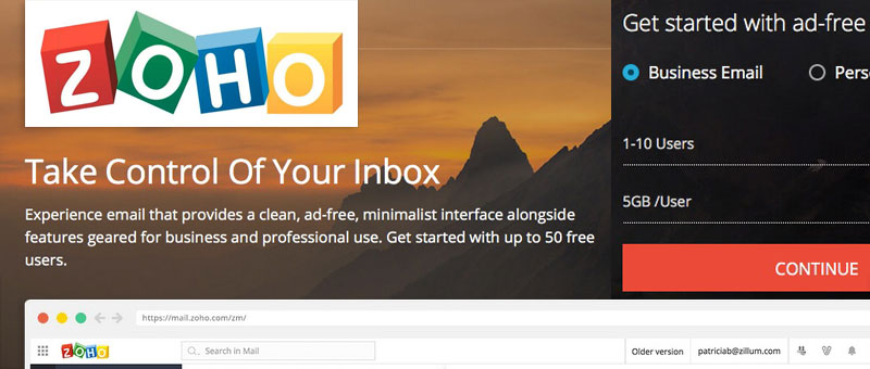 Zoho Business Email