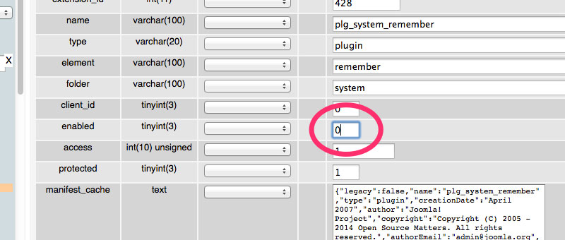 Joomal 3 Upgrade Remember Me Plugin